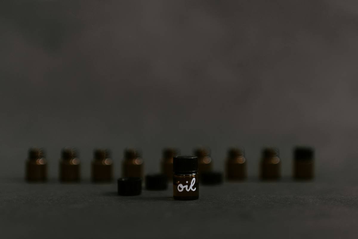 Split image comparison showing improvement in skin texture after using organic botanical extracts.